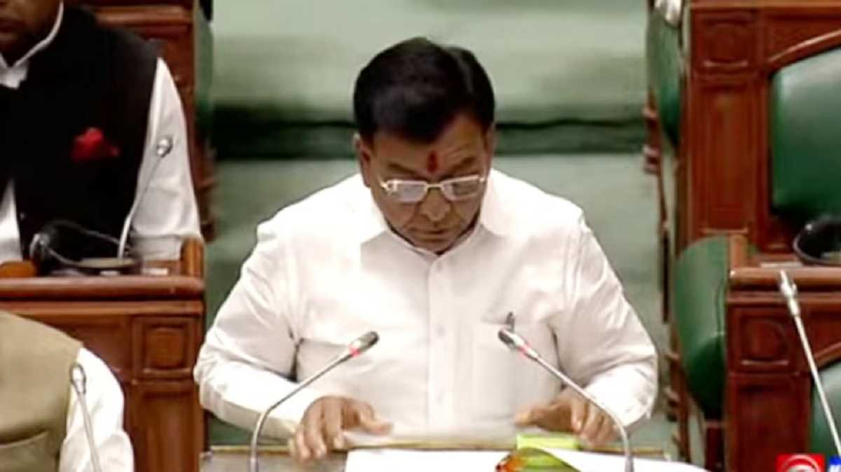 जगदीश देवड़ा ने वित्त वर्ष 2025-26 का बजट भाषण प्रारंभ किया